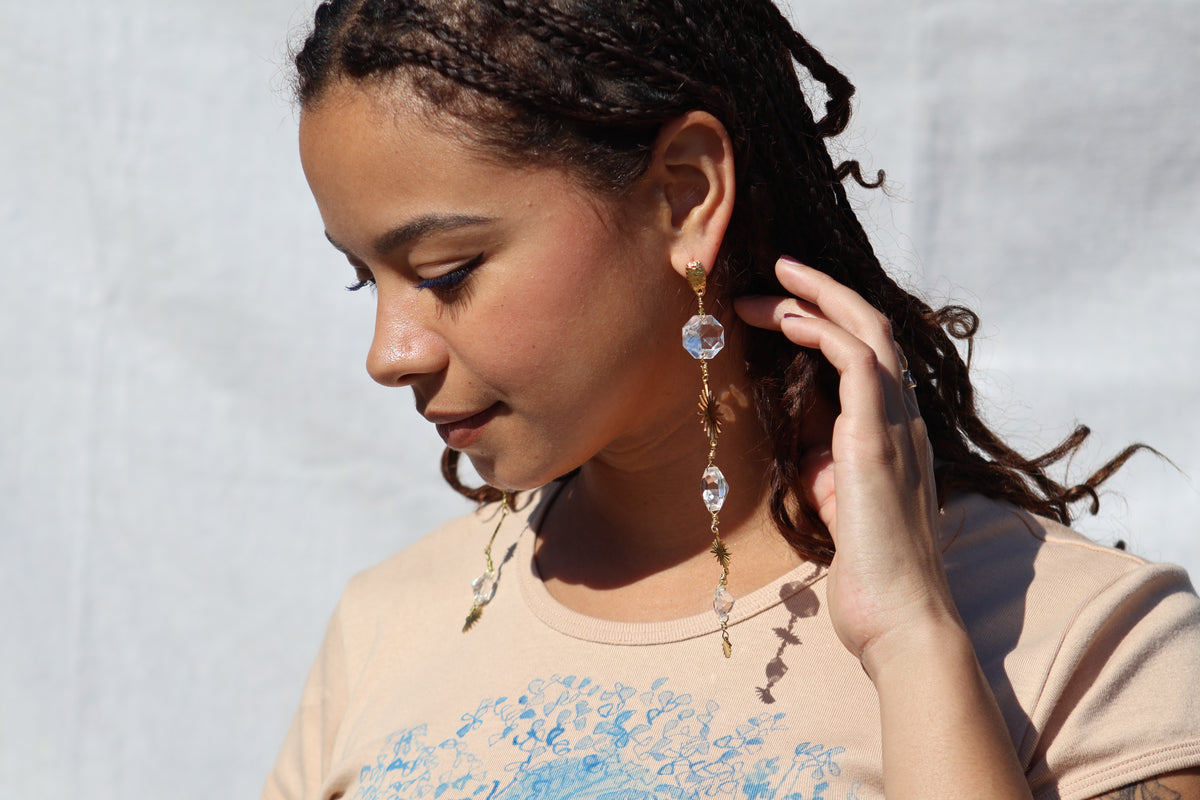 Solar Cascade Crystal Dangles