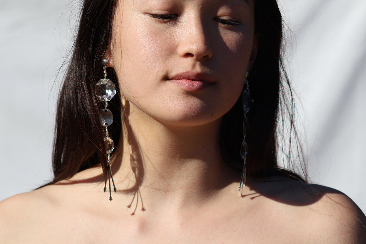 Celestial Crystal Starfall Dangles