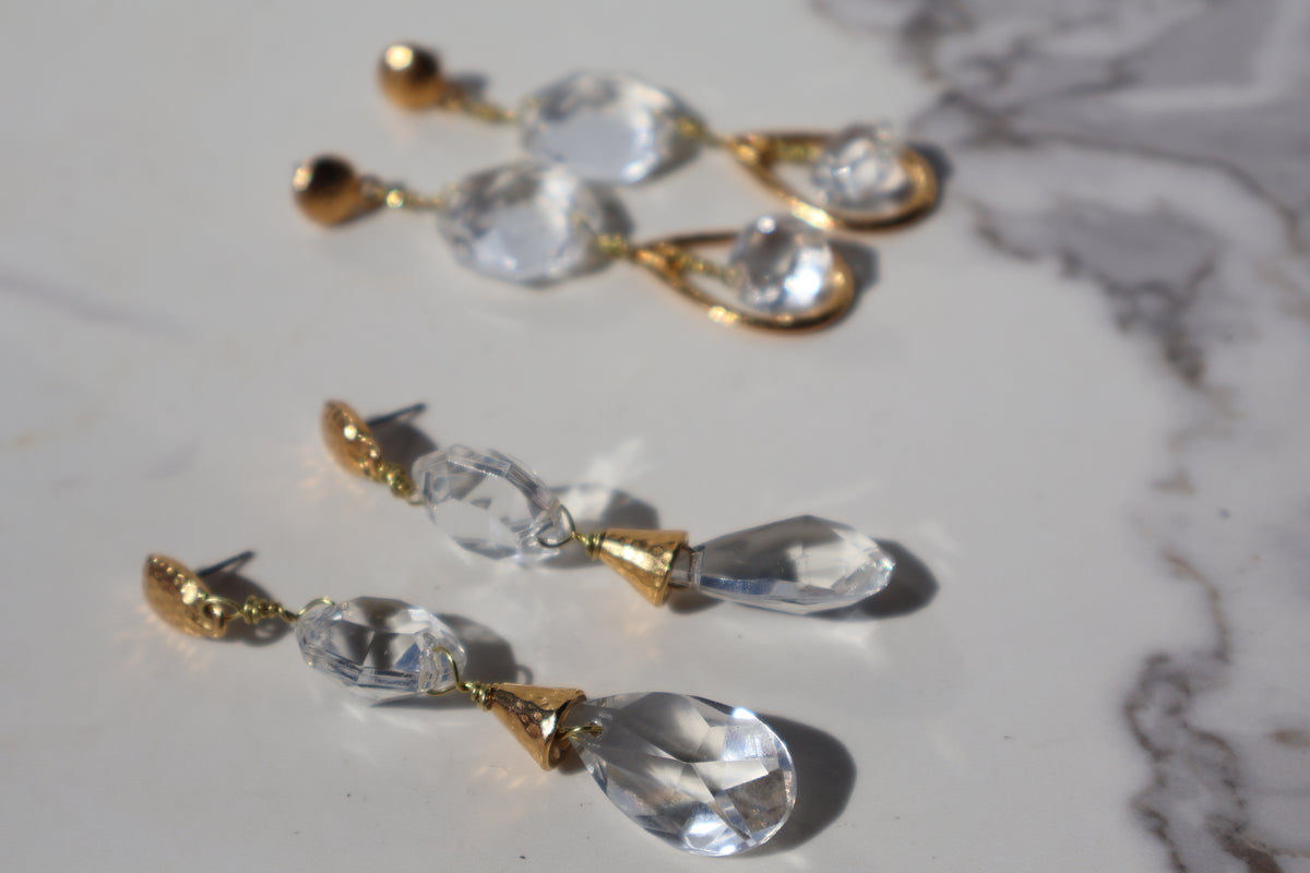 Gilded Light Crystal Dangles