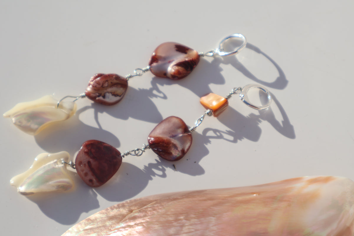 Tide Shell Cascade Earrings