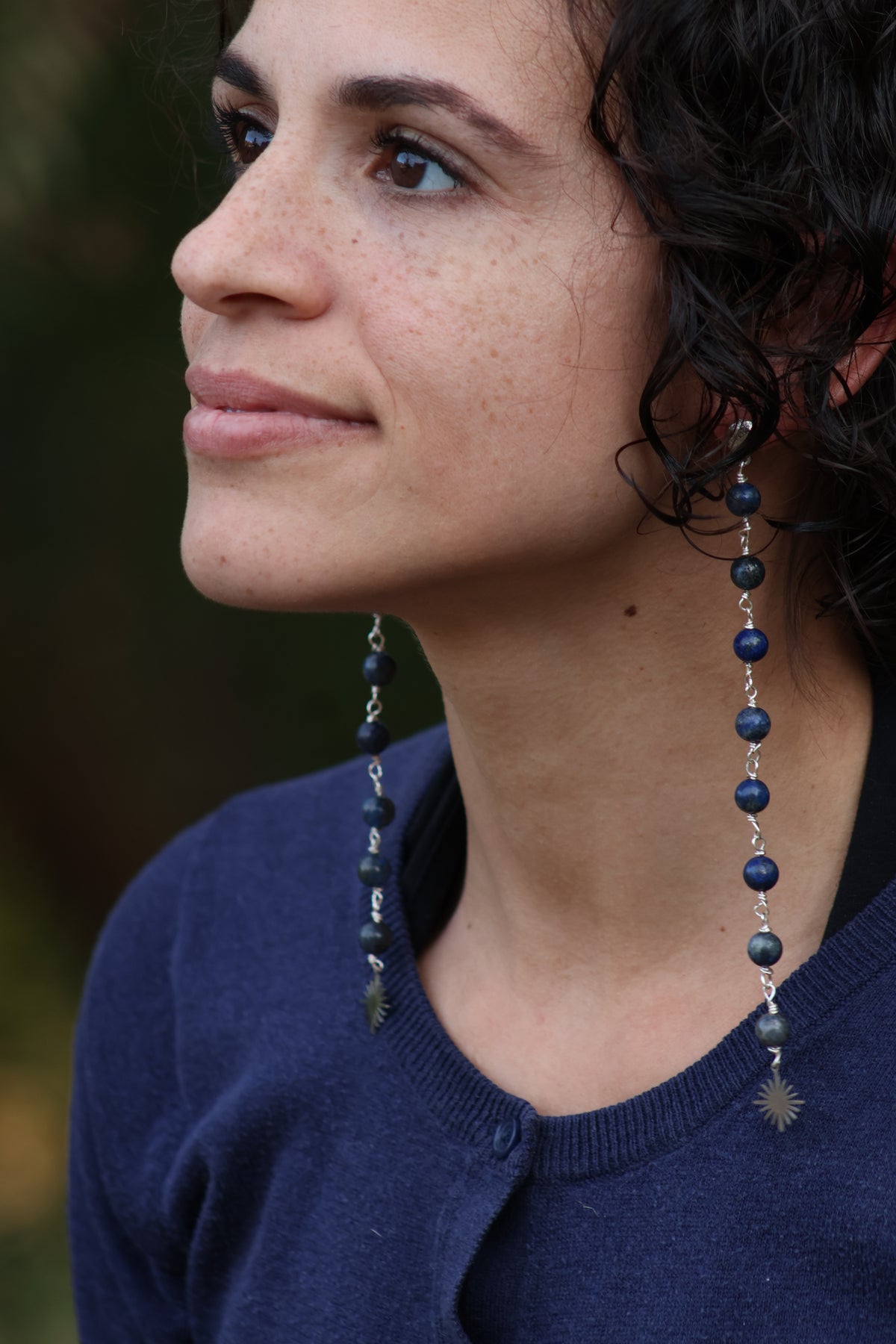 Midnight Sun Stone Dangles