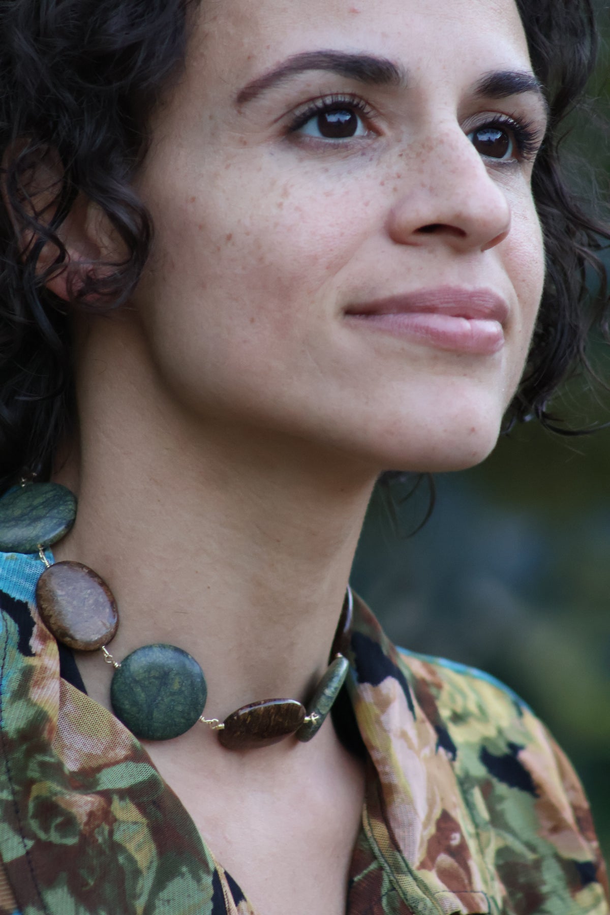 Forest Relic Stone Choker