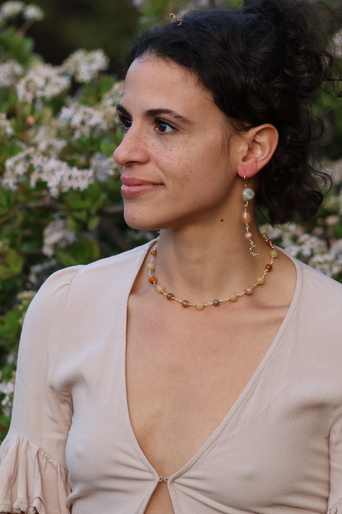 Lunar Harvest Stone Jewelry Set