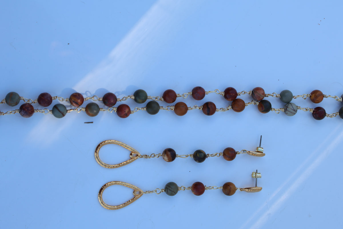Earthbound Stone Jewelry Set
