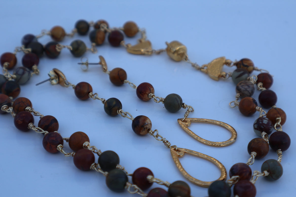 Earthbound Stone Jewelry Set