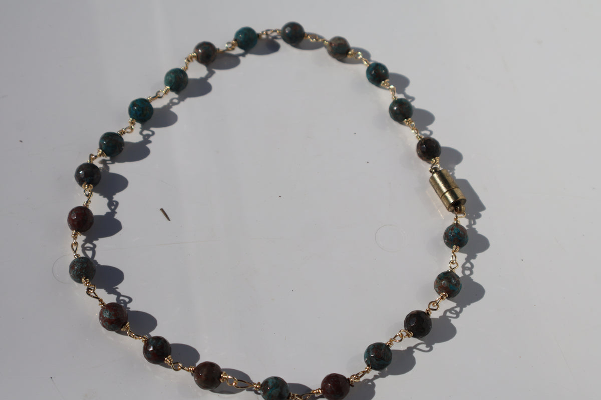Verdigris Stone Choker