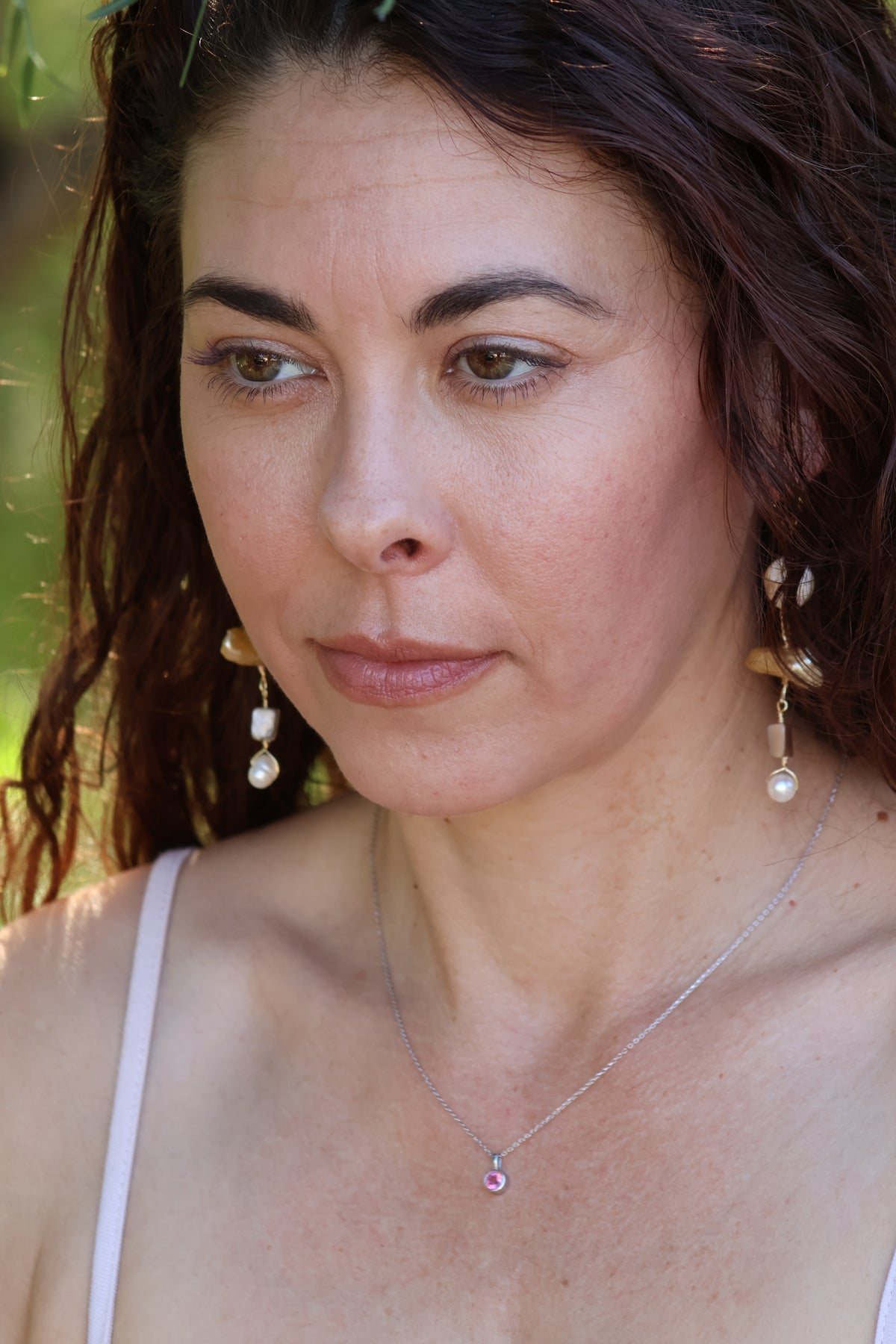 Gilded Pearl Talisman Dangles
