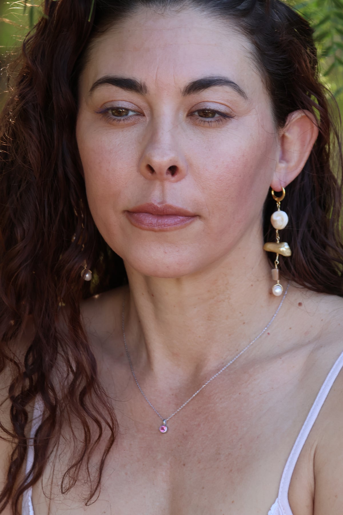 Gilded Pearl Talisman Dangles